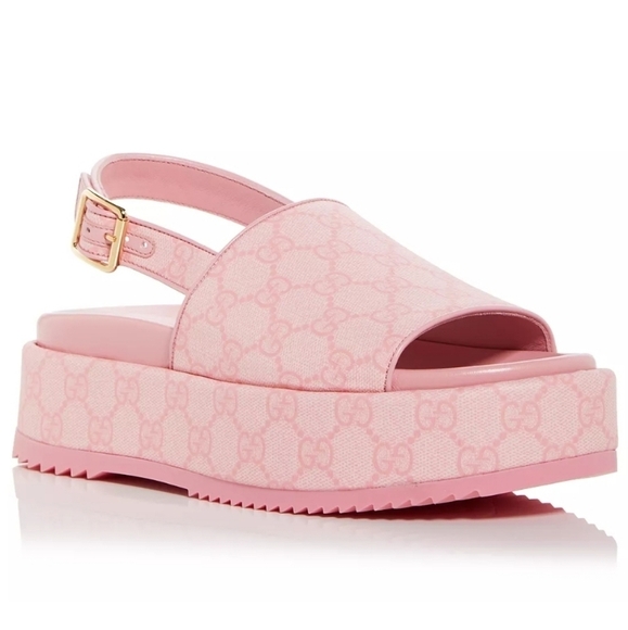 NIB Gucci Platform Slingback Sandal Sz37 - Picture 3 of 9